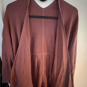 Women's Lululemon Mauve Open Front Sweater Cashmere Blend